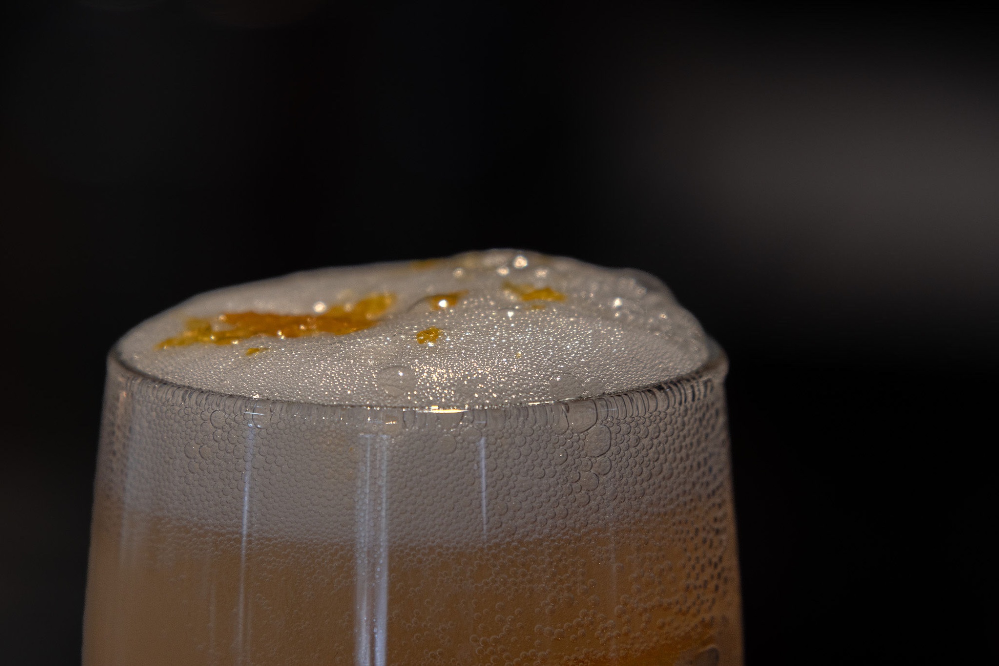 French 75 cocktail with NZ craft gin, bubbles and lemon