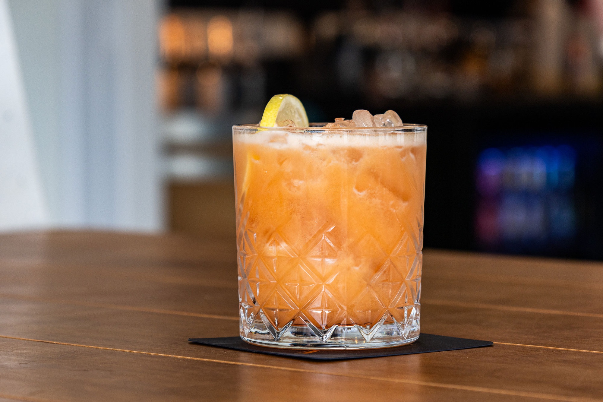 Gin Sour cocktail with Hector's Premium Dry Gin, lemon and egg white