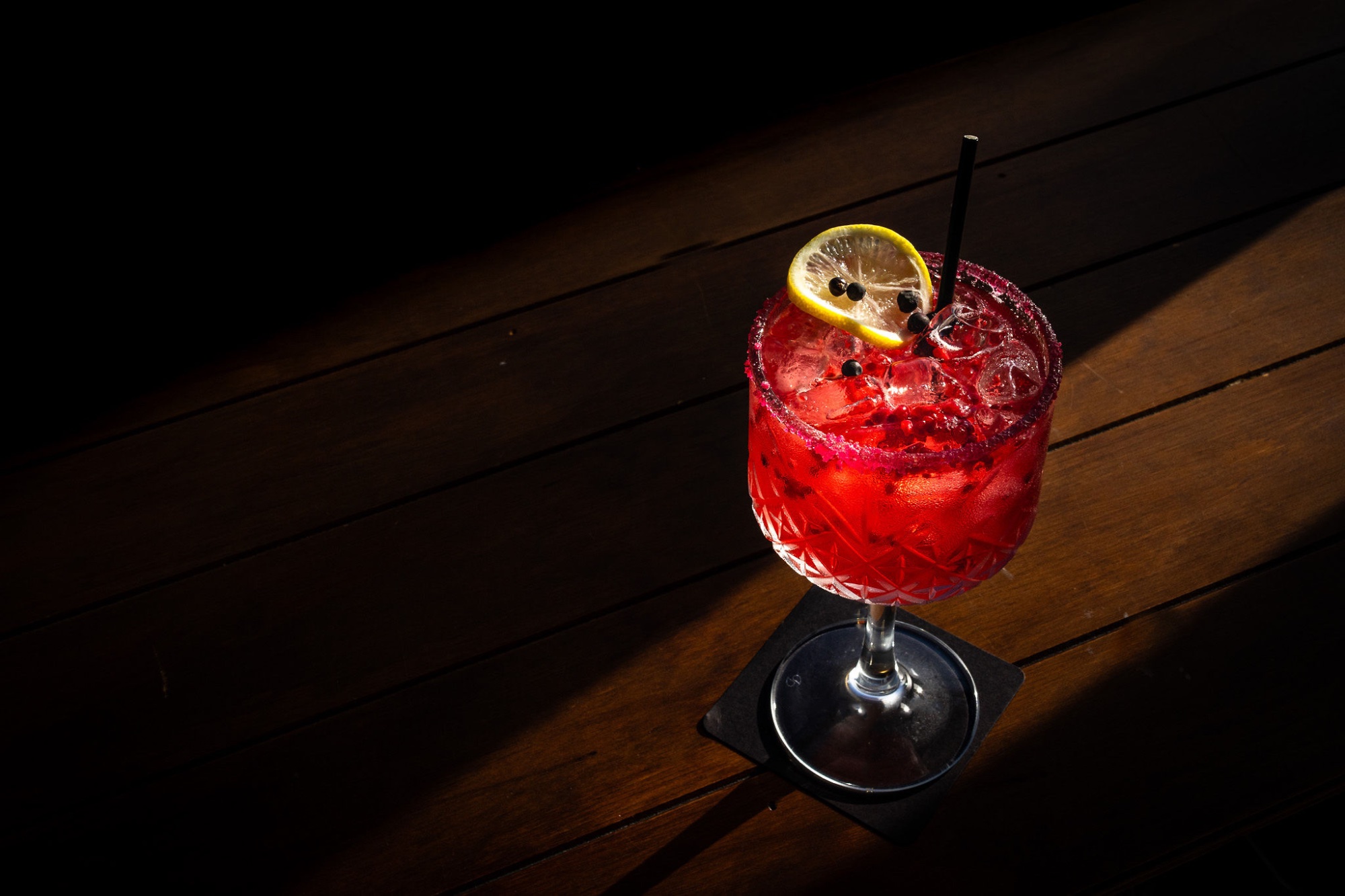 Raspberry Rush gin cocktail made with Hector's Premium Dry Gin