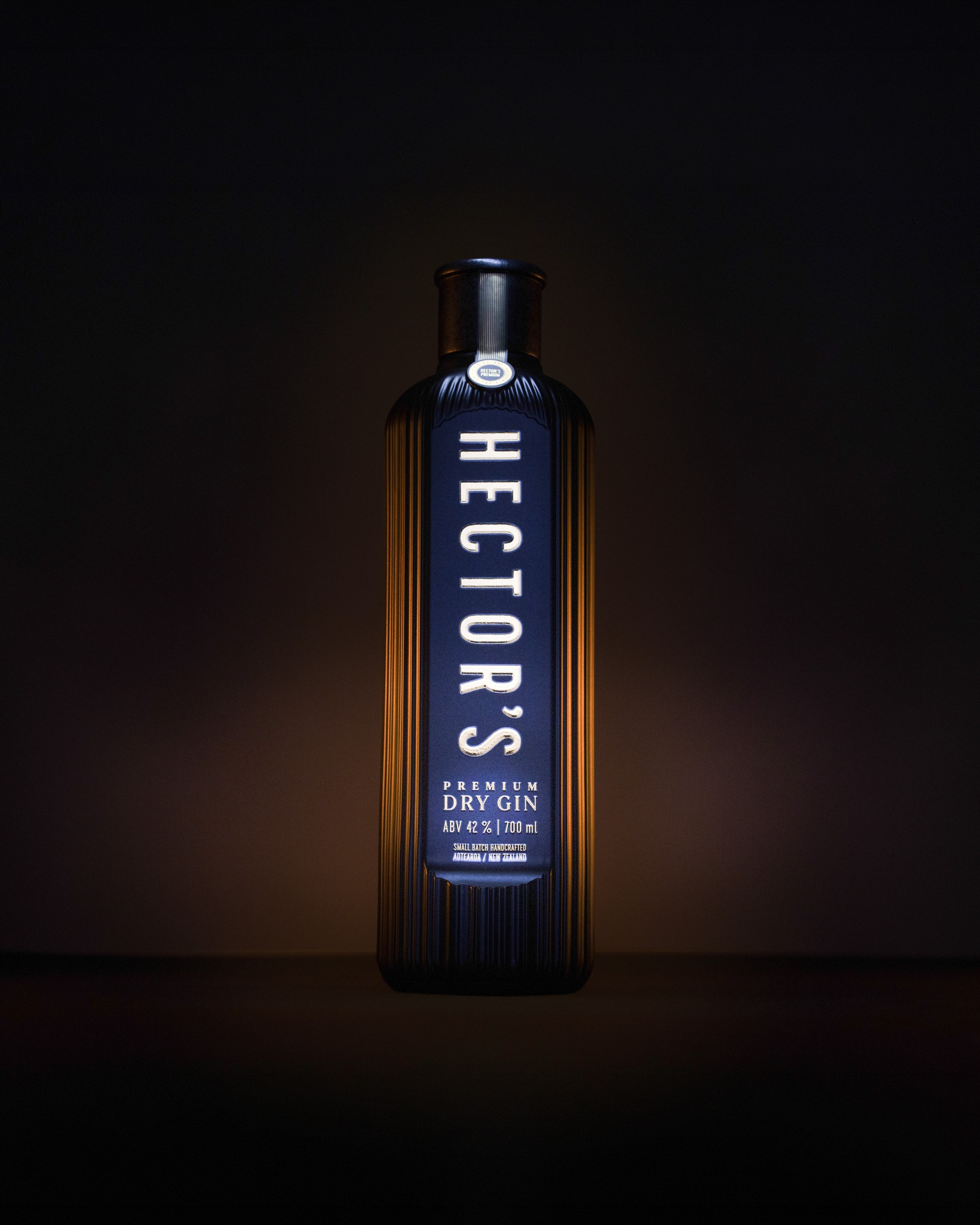 Hector's Premium Dry Gin bottle