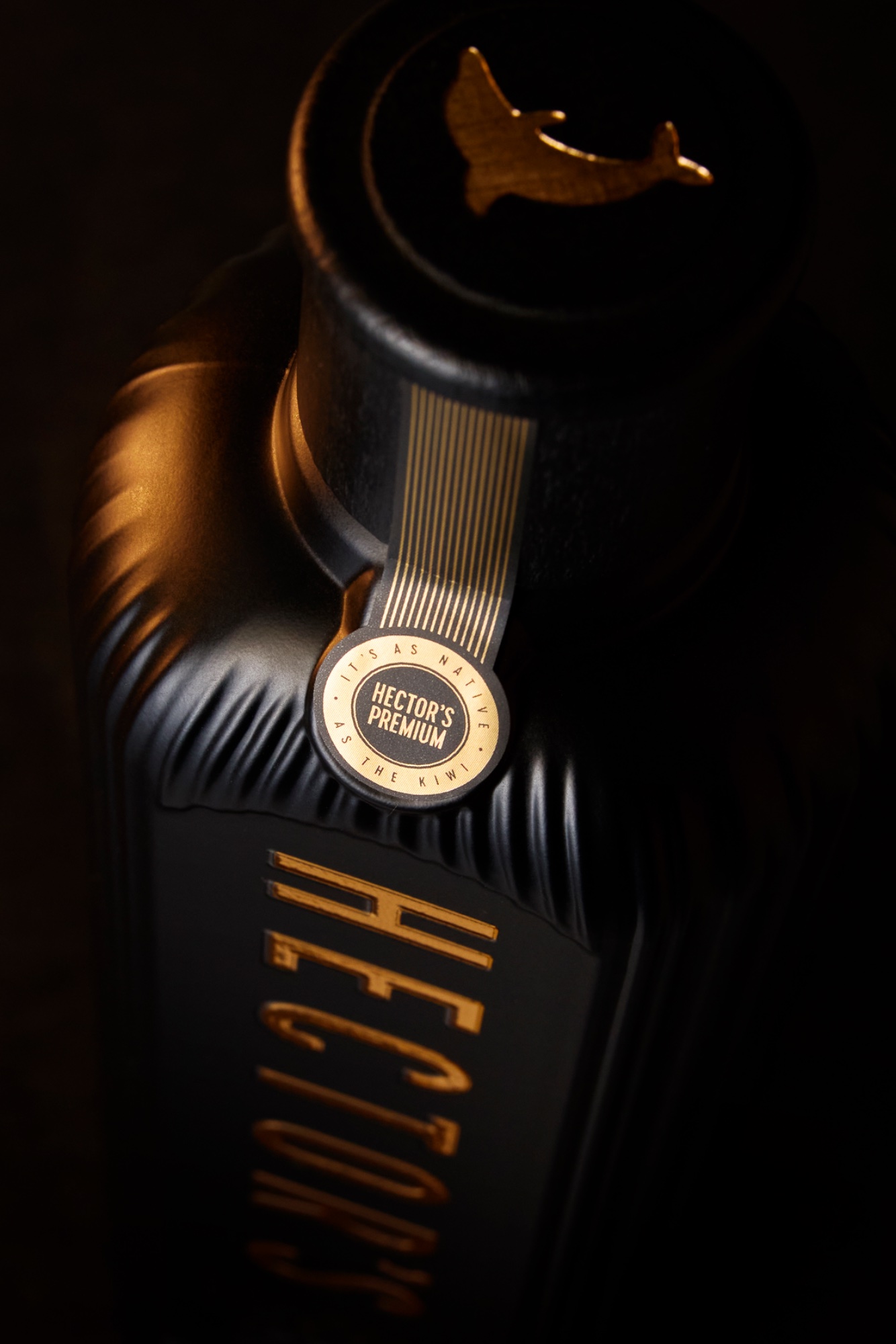 Premium Dry Gin poured over ice